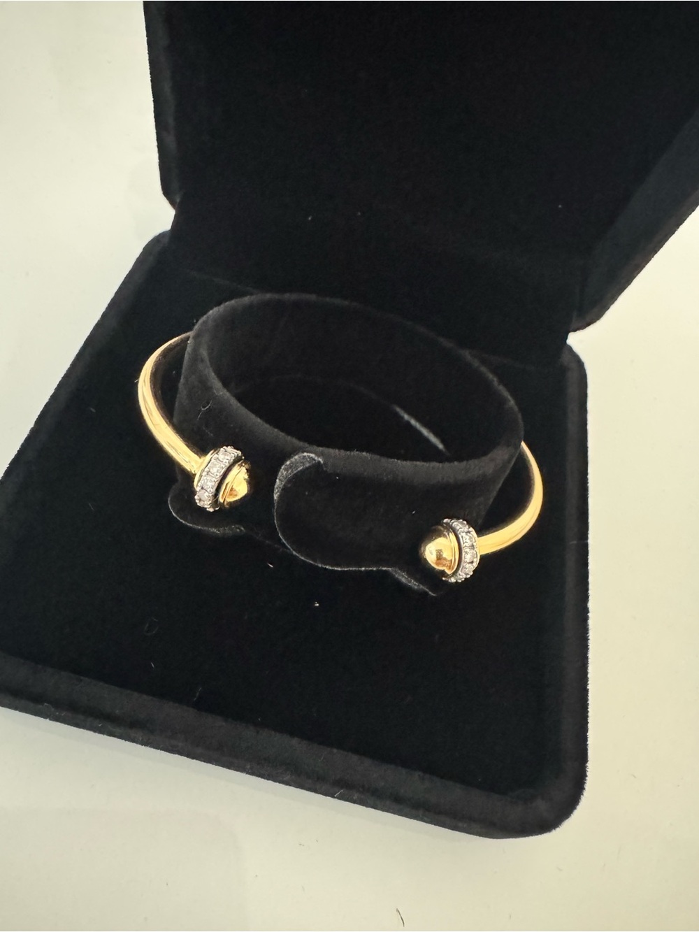 18K Rose Gold & Genuine Swiss Diamond Designer Inspired Bracelet